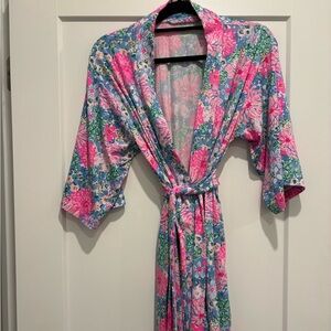 Lilly Pulitzer Floral Kimono Robe